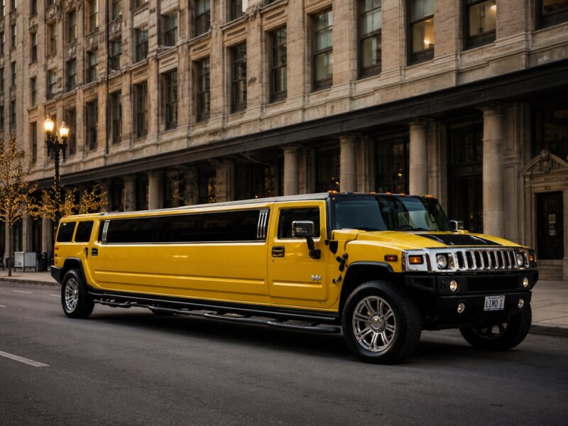 Yellow Hummer H2 Limo Rental - Book Online