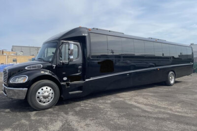 Rent Black Freightliner Party Bus | Bergen County Limo Service